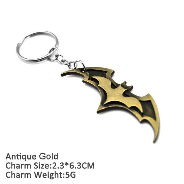 Superhero Batman Keychain Men Trinket Marvel Spiderman Key Chain V for Vendetta Iron Man Key Ring Holder Jewelry Gift Souvenirs