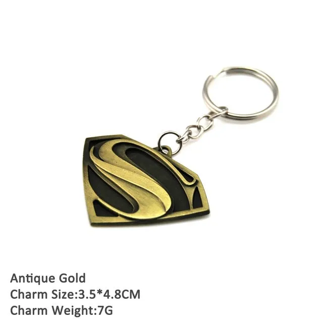 Superhero Batman Keychain Men Trinket Marvel Spiderman Key Chain V for Vendetta Iron Man Key Ring Holder Jewelry Gift Souvenirs