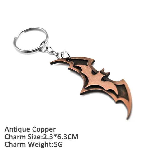 Superhero Batman Keychain Men Trinket Marvel Spiderman Key Chain V for Vendetta Iron Man Key Ring Holder Jewelry Gift Souvenirs