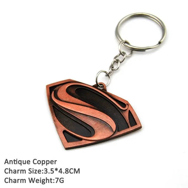 Superhero Batman Keychain Men Trinket Marvel Spiderman Key Chain V for Vendetta Iron Man Key Ring Holder Jewelry Gift Souvenirs