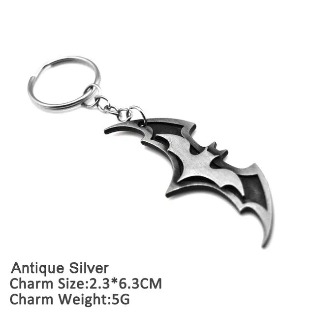 Superhero Batman Keychain Men Trinket Marvel Spiderman Key Chain V for Vendetta Iron Man Key Ring Holder Jewelry Gift Souvenirs