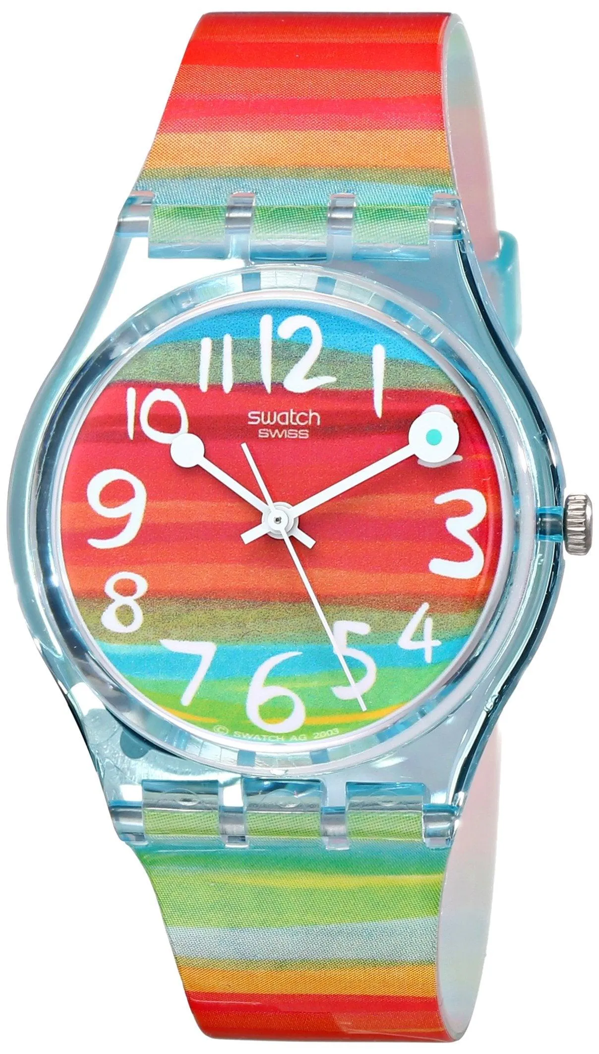 Swatch Quartz Rainbow Dial Watch