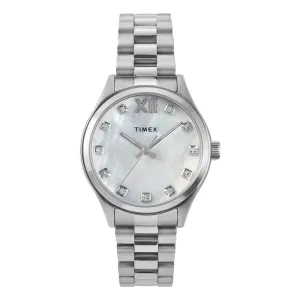 Timex Legacy 3-Hand 34mm Stainless Steel Band