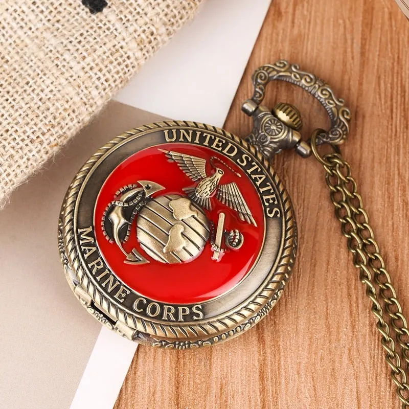 United State Marine Corps Pocket Watch