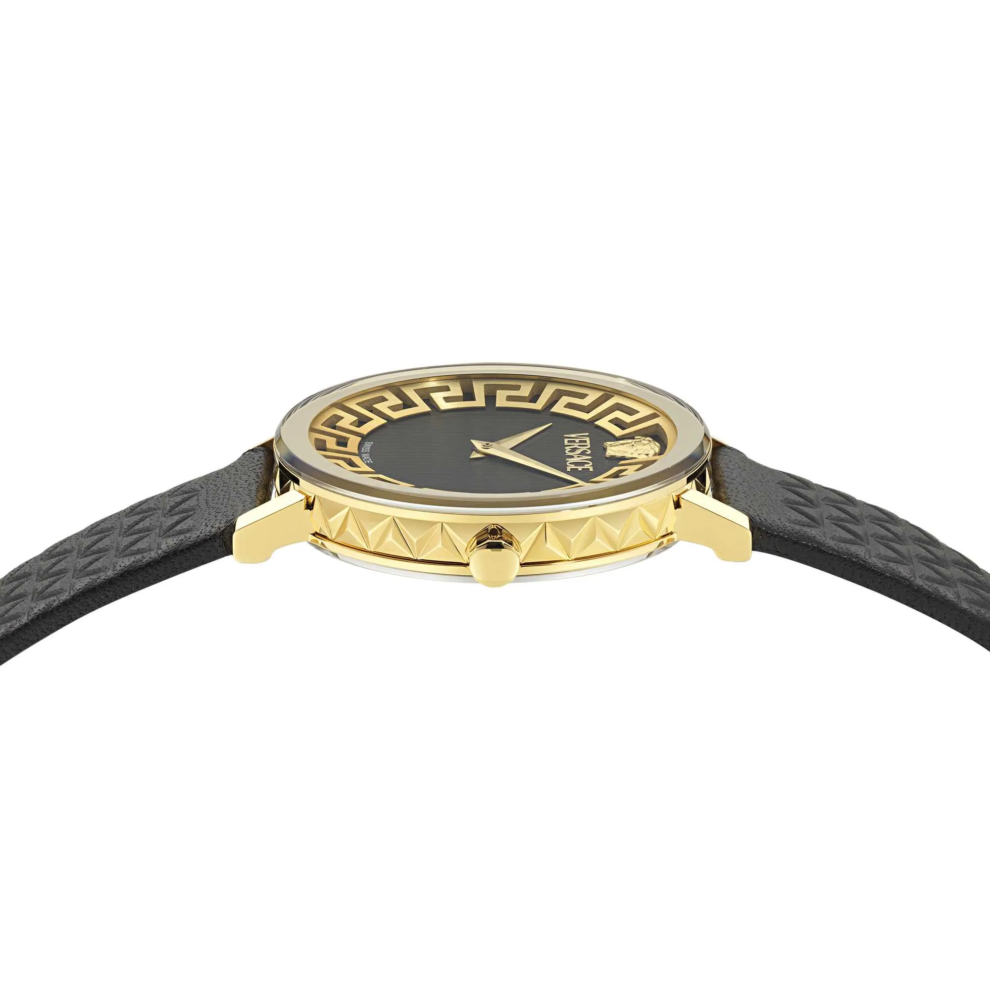 Versace Ladies Daedalus Black Guilloch Watch VE9A00224