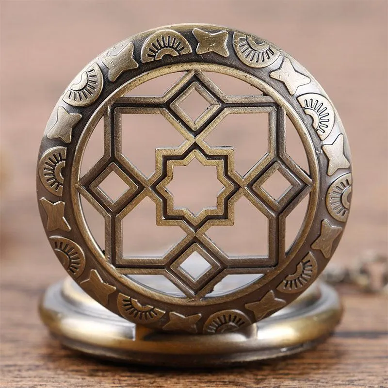 Women's Bronze Mechanical Pocket Watch - Merkabah