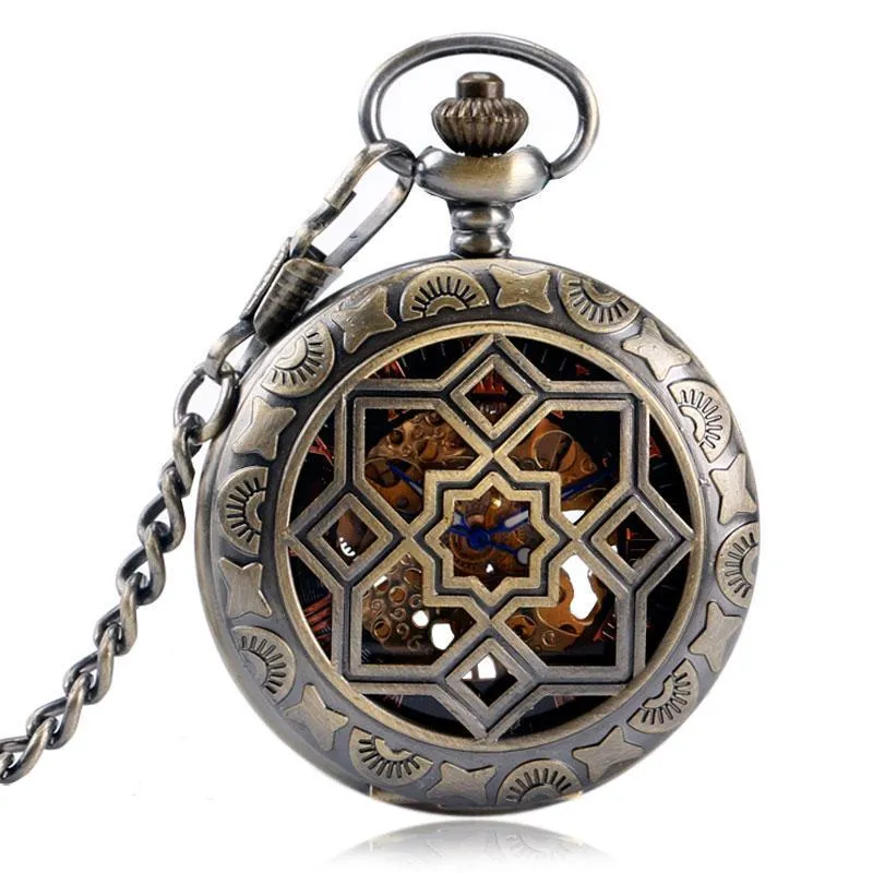 Women's Bronze Mechanical Pocket Watch - Merkabah