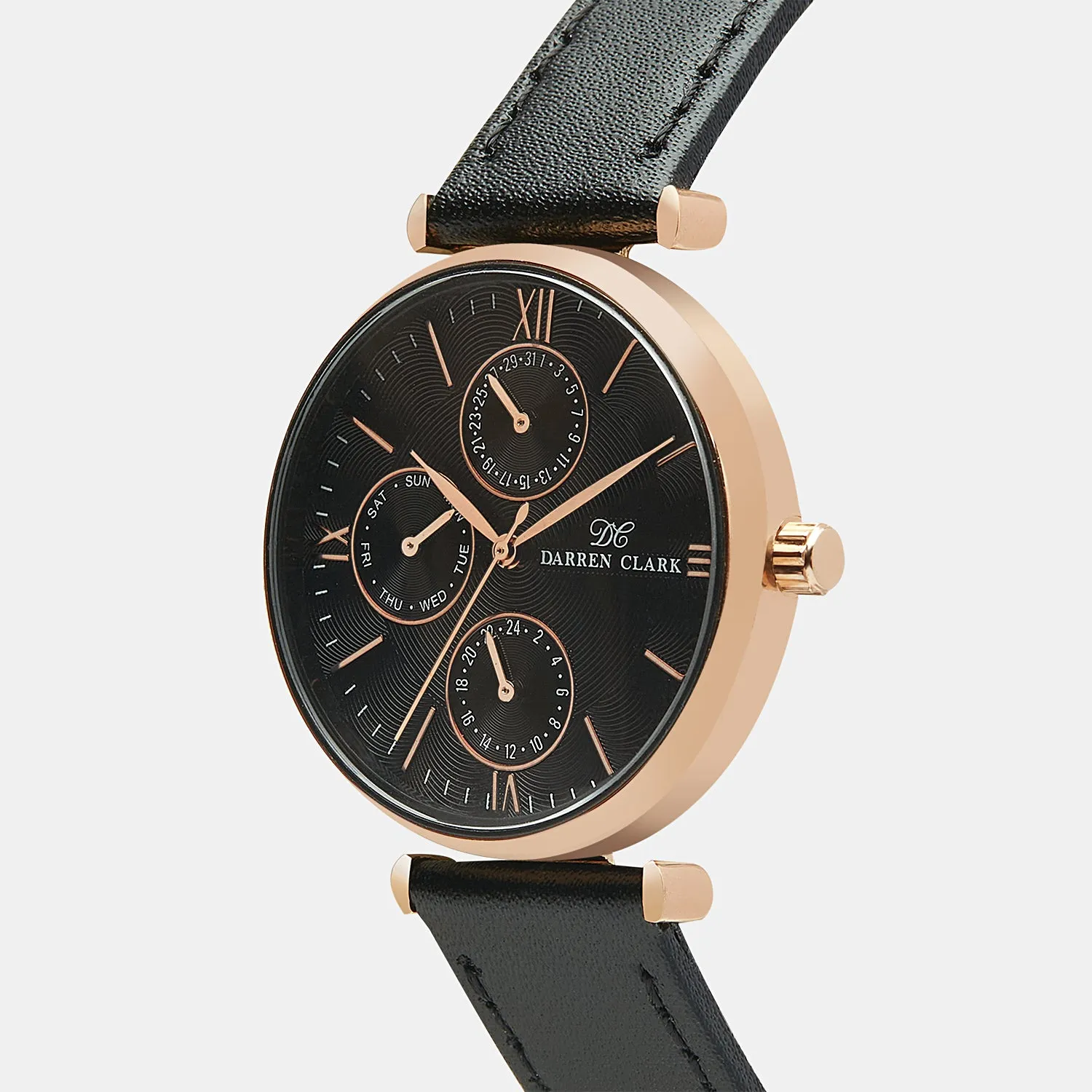 Women's Rose Gold Brass Chronograph Watch 2003F-L0304