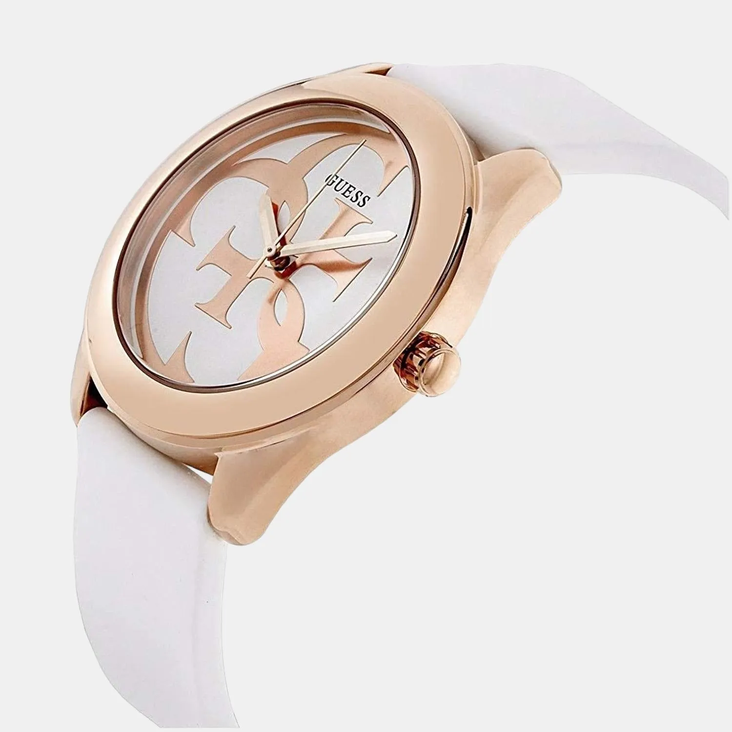 Women's White Analog Silicon Watch W0911L5