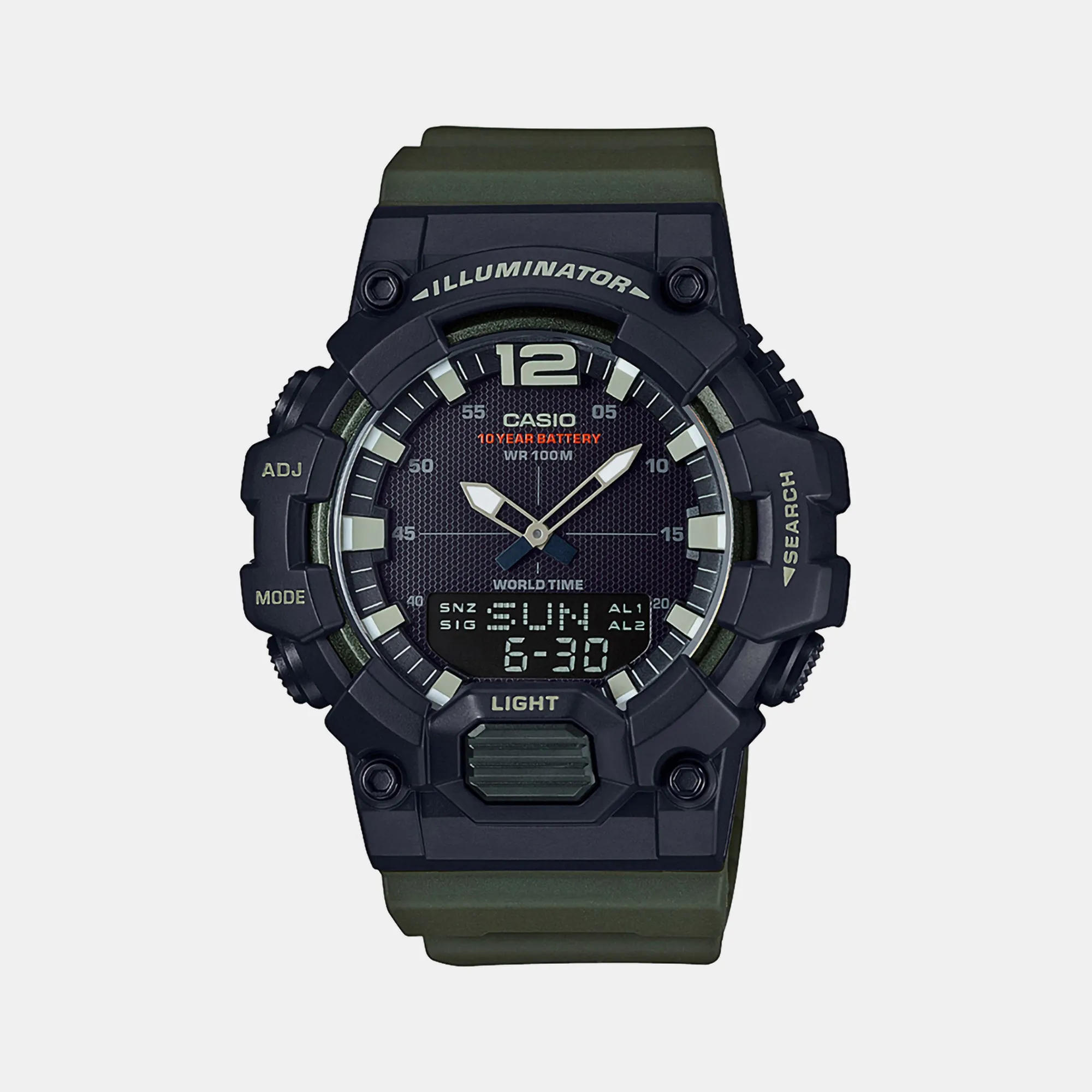 Youth Black Men's Analog-Digital Resin Watch D155 - HDC-700-3AVDF