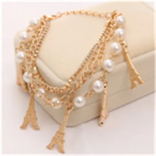 ZOSHI Bohemian Gold Color Chain Multilayer Beads Stretch Charm Bracelet & Bangle For Women pulseras mujer bracelet hot sale